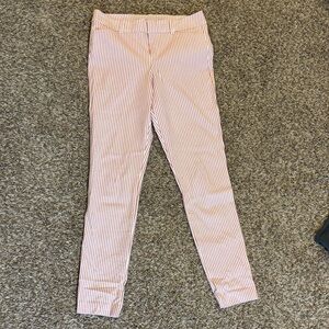 Old Navy Red and White Striped Pixie Pants